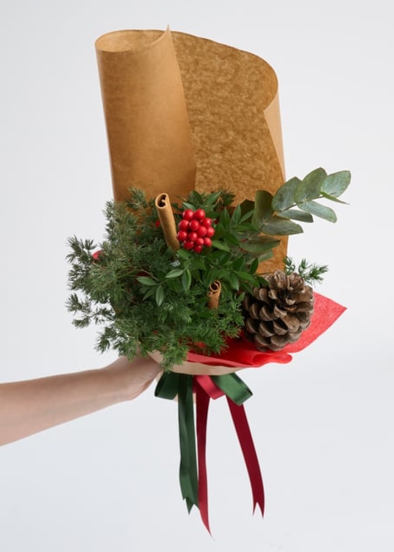 Kurdeleli Kraft Bukette Kokina ve Mirkeladus